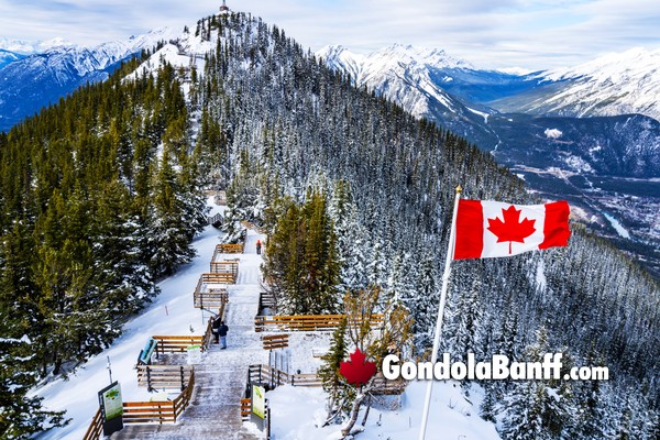Nightrise at the Banff Gondola