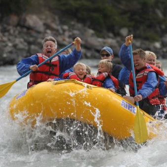 Jasper Rafting Trip on Athabasca River Mile 5